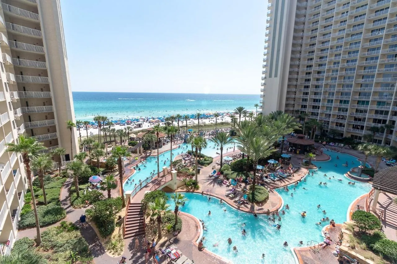 Shores Of Panama 621-Sleeps 8, Free Beach Fun! Reserved Parking Space! Condo Panama City Beach Apartment